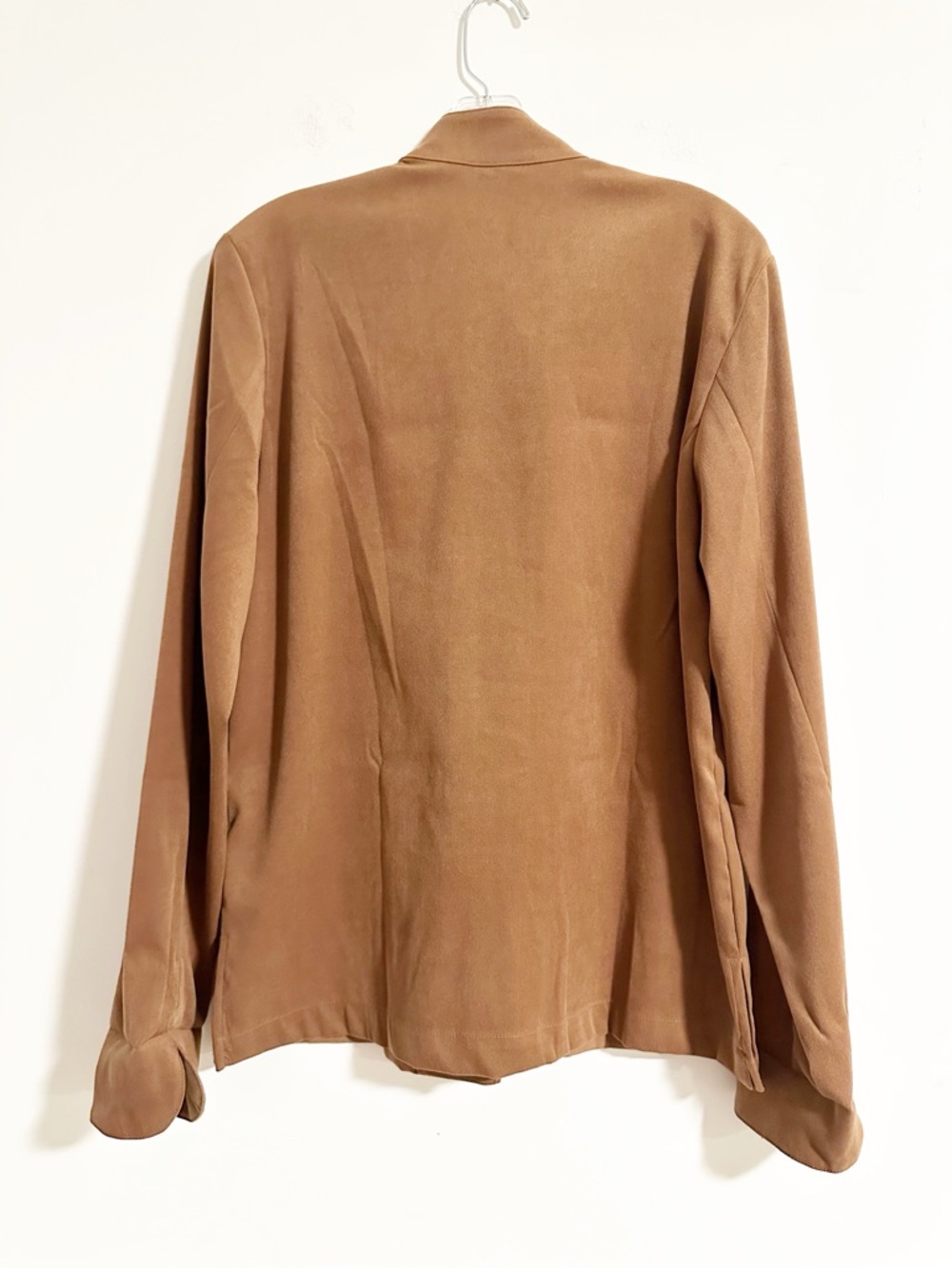 Coldwater Creek Copper Brown Stand Collar Button Front Jacket Size Small NWOT - Picture 4 of 5